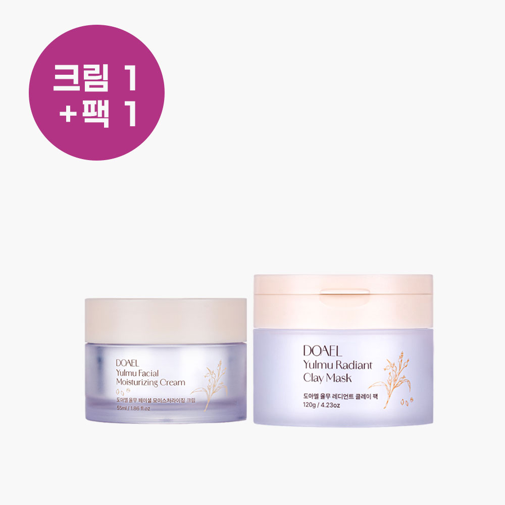 도아엘 율무 크림 55ml 1개+팩 120g 1개